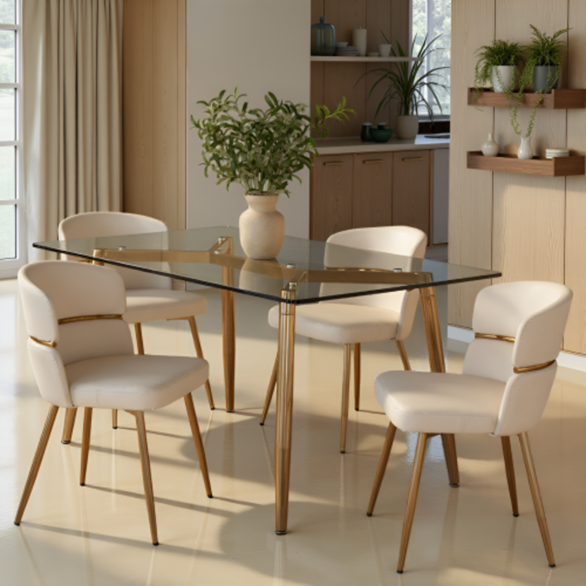 Clara-cinch Dining Set - 5 Piece